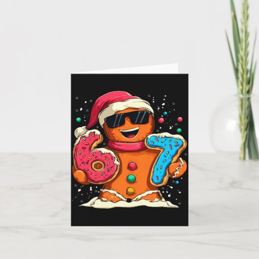 Carte Funny Gingerbread Six Seven 67 Ice Cream Drip Chri (Devant)