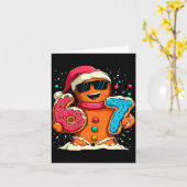 Carte Funny Gingerbread Six Seven 67 Ice Cream Drip Chri (Fleur jaune)