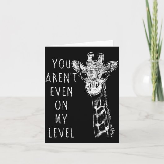 Carte Funny Giraffe (Devant)