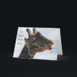 Carte Funny Giraffe Birthday, You look Mahvelous !<br><div class="desc">Funny Giraffe Birthday,  You look Mahvelous !</div>