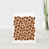 Carte Funny Giraffe Pattern Lazy Halloween Costume (Devant)