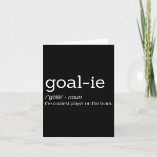 Carte Funny Goalie Goalkeeper Définition Football Hockey