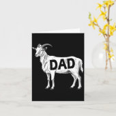 Carte Funny Goat Gift Dad Sarcastic Graphic  (Fleur jaune)