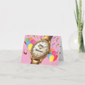 Carte Funny Gold Watch fête sa retraite (Devant)