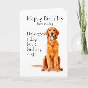 Carte Funny Golden Birthday Card