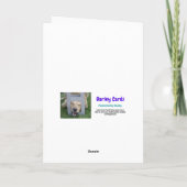 Carte Funny Golden Retriever avec la chaussure Valentine (Dos)