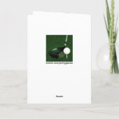 Carte Funny Golf Anniversaire (Dos)