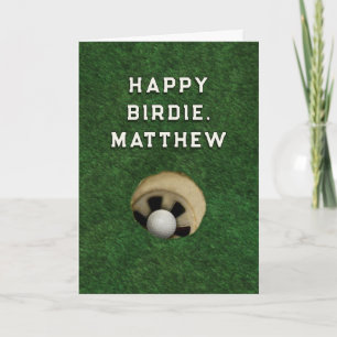 Carte Funny Golf Anniversaire