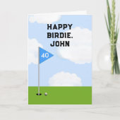Carte Funny Golf Anniversaire (Devant)