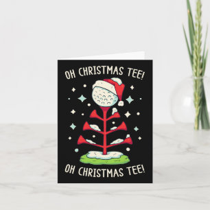 Carte Funny Golf Chemise de Noël Oh Christmas Tee Funny