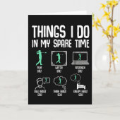 Carte Funny Golf Lover Spare Time Golfer Life Course  (Fleur jaune)