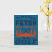 Carte Funny Golf Player Quote For Golfers Love Golfing (Fleur jaune)