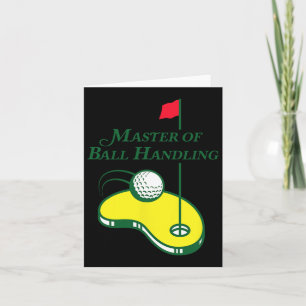 Carte Funny Golf Shirt - Maître De La Manipulation De Ba