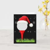 Carte Funny Golf Vêtements de Noël Vacances Golf Ball (Fleur jaune)