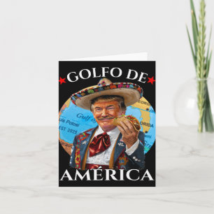 Carte Funny Golfo De America Style Mexicain Amusant Poli
