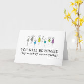 Carte Funny Goodbye Card, Rude Farewell Card, Funny Card (Fleur jaune)