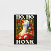 Carte Funny Goose Ho Ho Honk Christmas Outfit For Men Wo (Devant)
