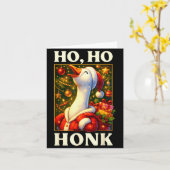 Carte Funny Goose Ho Ho Honk Christmas Outfit For Men Wo (Fleur jaune)