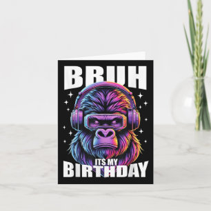 Carte Funny Gorilla Anniversaire Garçons Adultes Enfants