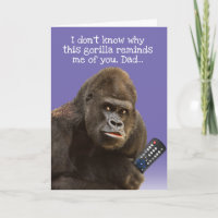Funny Gorilla Avec Télécommande Fête des pères