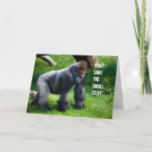 Carte Funny Gorilla Birthday (Devant)