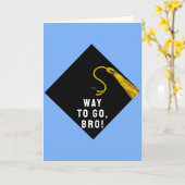 Carte Funny Graduation Brother (Fleur jaune)
