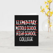 Carte Funny Graduation High School 2025 Lycée (Fleur jaune)