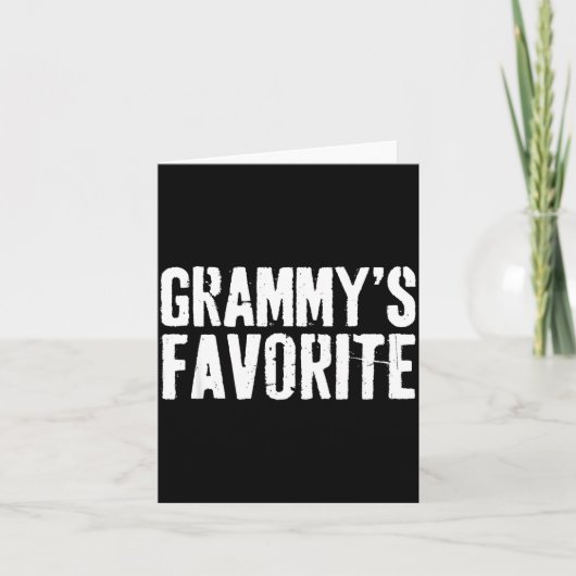 Carte Funny Grammy’s Favorite Funny Grandparent Granhild (Devant)