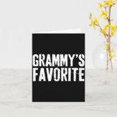 Carte Funny Grammy’s Favorite Funny Grandparent Granhild (Fleur jaune)