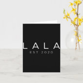 Carte Funny Grandma Soon To Be Lala Est 2020 New Grandma (Fleur jaune)