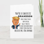 Carte Funny Grandson Anniversaire Meilleur cadeau<br><div class="desc">Vêtements cadeaux pour hommes,  femmes,  garçons,  enfants,  couples et groupes. Parfait pour les Anniversaires,  Anniversaires,  École,  Diplômes,  Vacances,  Noël.</div>