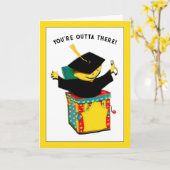 Carte Funny Grandson Graduation Card (Fleur jaune)