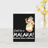 Carte Funny Greek Don't Be A Malaka Nobody Likes Malaka (Fleur jaune)