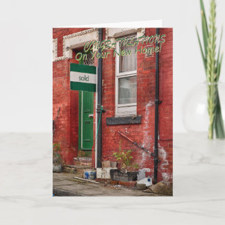 Carte Funny greetings card moving home