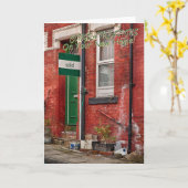 Carte Funny greetings card moving home (Fleur jaune)