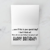 Carte Funny Grizzly Bear en automne photo personnalisée (Intérieur)