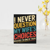 Carte Funny Groovy Dad Joke Quote For Husband Fathers Da (Fleur jaune)