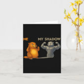 Carte Funny Groundhog Day  (Fleur jaune)