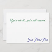 Carte Funny Grumpy Cat Birthday Card – Cartoon Party Hum (Dos)