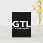 Carte Funny Gtl Gift - Funny Gym Tan Laundry New Jersey  (Fleur jaune)