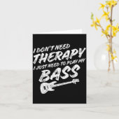 Carte Funny Guitar Player I Just Need To Play My B Guita (Fleur jaune)