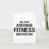 Carte Funny Gym Instructor Exercice Fitness Cadeau Bodyb (Devant)