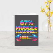 Carte Funny Gym Meme 67 (Fleur jaune)