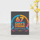 Carte Funny Gym Meme 67 (Fleur jaune)