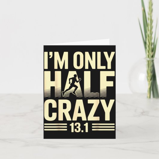 Carte Funny Half Marathon Art For Men Women 13.1 Maratho (Devant)