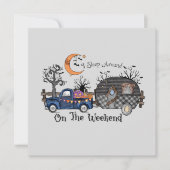 Carte Funny Halloween Camping (Devant)