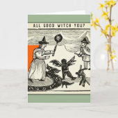 Carte Funny Halloween Card (Fleur jaune)