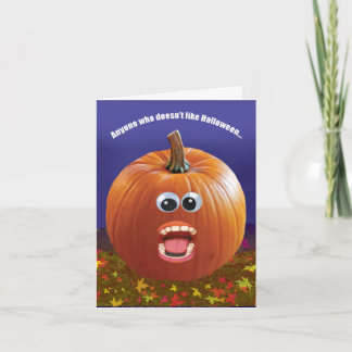 Carte Funny Halloween Citrouille
