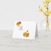 Carte Funny Halloween Ghost Card (Fleur jaune)