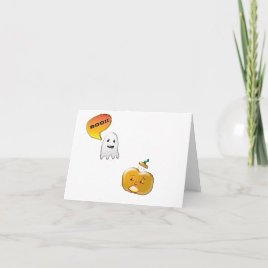 Carte Funny Halloween Ghost Card (Devant)